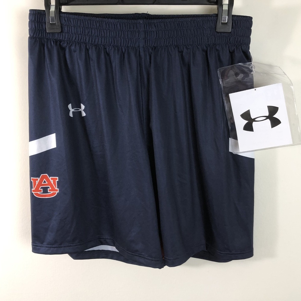 Auburn Tigers Under Armour Basketball Shorts Team Issued Women Sz M Navy NCAA